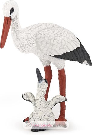 Stork and baby stork figure PA50159-3931 Papo 1