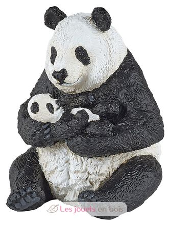 Panda sitting and baby figure PA50196 Papo 1