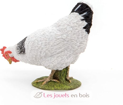 Pecking White Hen Figurine PA51160-3621 Papo 5
