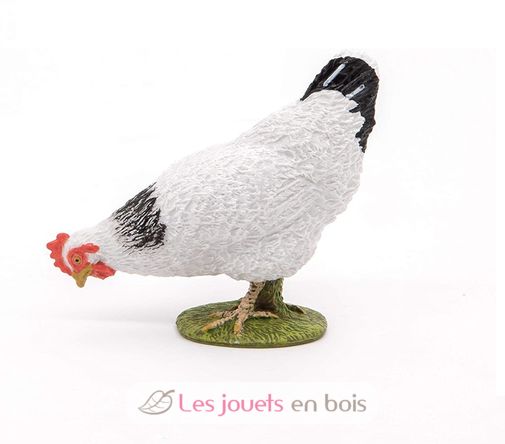 Pecking White Hen Figurine PA51160-3621 Papo 4