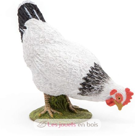 Pecking White Hen Figurine PA51160-3621 Papo 1