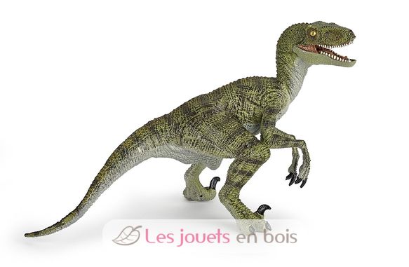 Green Velociraptor figurine PA55058 Papo 1