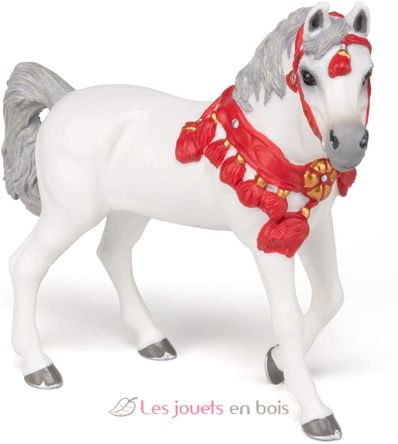 White Arab BlaCheval dressed in parade figure PA-51568 Papo 7