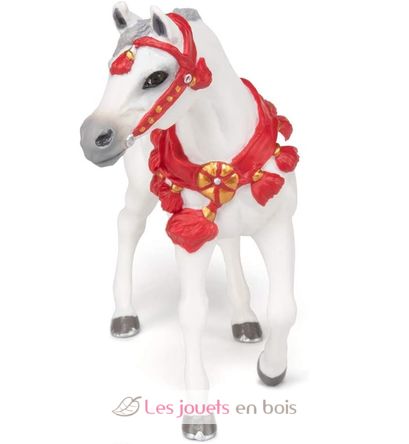 White Arab BlaCheval dressed in parade figure PA-51568 Papo 6