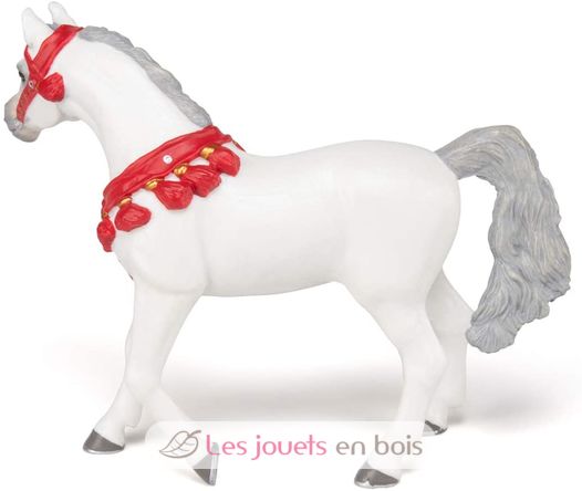 White Arab BlaCheval dressed in parade figure PA-51568 Papo 4