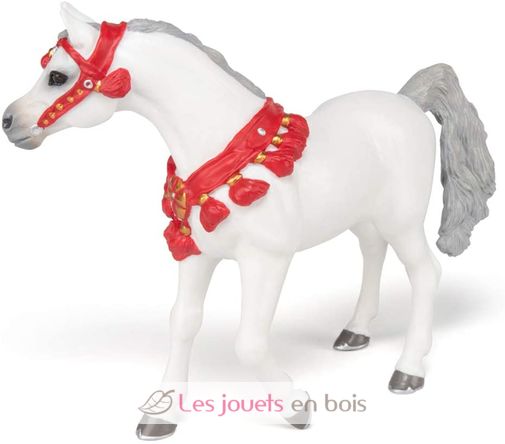 White Arab BlaCheval dressed in parade figure PA-51568 Papo 3