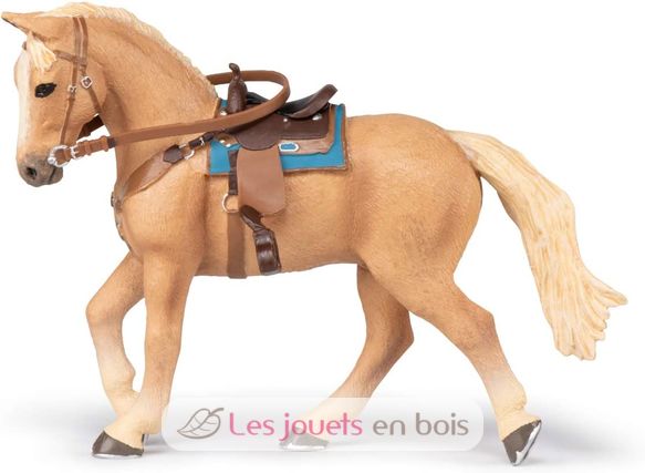 Western horse and his rider figurine PA-51566 Papo 7