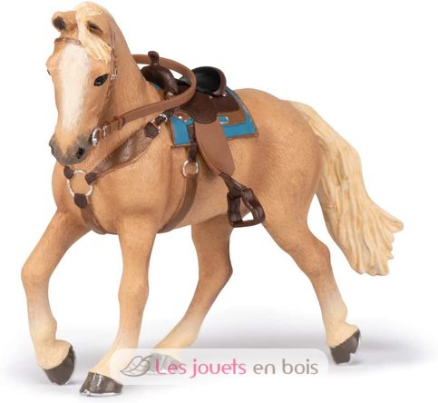 Western horse and his rider figurine PA-51566 Papo 8