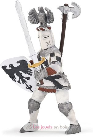 White crested knight figure PA39785-5303 Papo 1