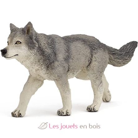 Gray wolf figure PA53012-2930 Papo 1