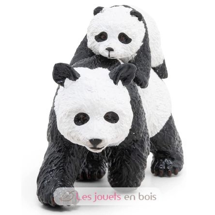 Panda and her baby figure PA50071-3119 Papo 4
