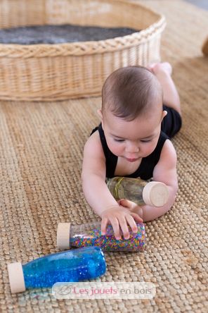 Bouteille sensorielle bébé Sound 'Boutons' Petit Boum - Dröm Design