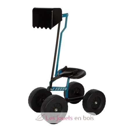 Blue excavator with wheels LE12798 Small Foot company 3