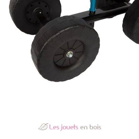 Blue excavator with wheels LE12798 Small Foot company 7