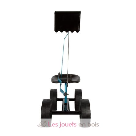 Blue excavator with wheels LE12798 Small Foot company 9