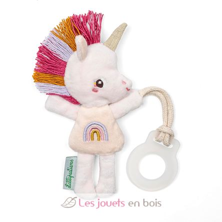 Glow-in-the-dark pacifier clip Lena the unicorn LL83594 Lilliputiens 1