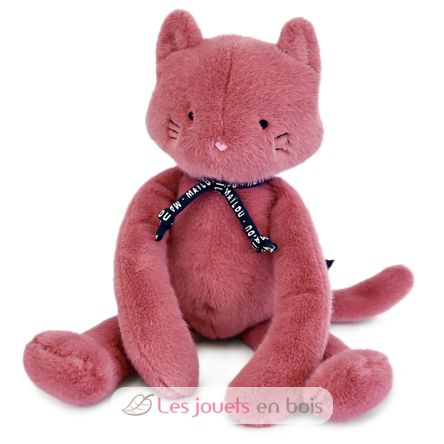 Méloé Cat Plush Toy 37cm - Rose powder MA0199 Maïlou Tradition 1