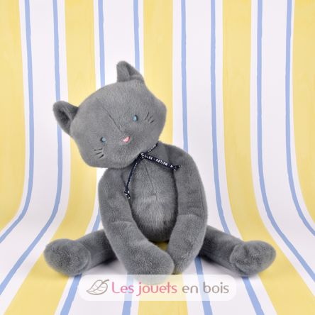 Méloé Cat Plush Toy 37cm - Grey MA0261 Maïlou Tradition 2