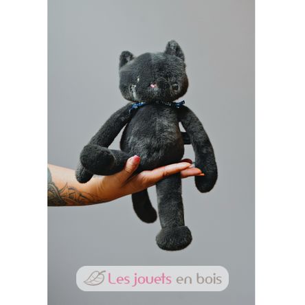 Méloé Cat Plush Toy 37cm - Charcoal grey MA0260 Maïlou Tradition 6