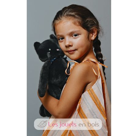 Méloé Cat Plush Toy 37cm - Charcoal grey MA0260 Maïlou Tradition 3