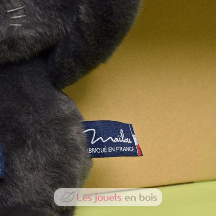 Méloé Cat Plush Toy 37cm - Charcoal grey MA0260 Maïlou Tradition 4