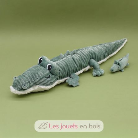 Crocodile plush toy mother and her baby DE76220 Les Déglingos 8