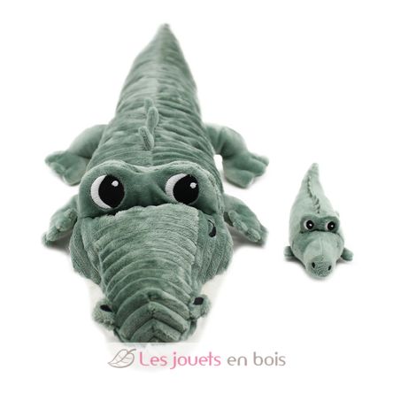 Crocodile plush toy mother and her baby DE76220 Les Déglingos 2