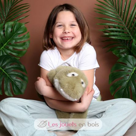 Weighted Green Crocodile Plush 50 cm HO3396 Histoire d'Ours 5