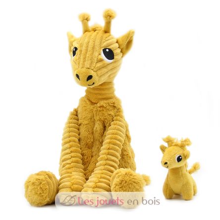 Giraffe plush toy mother and her baby DE76230 Les Déglingos 1