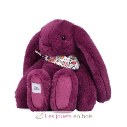 Plum Fleurette Rabbit Plush 25 cm DC4704 Doudou et Compagnie 1