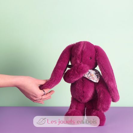 Plum Fleurette Rabbit Plush 35 cm DC4705 Doudou et Compagnie 5