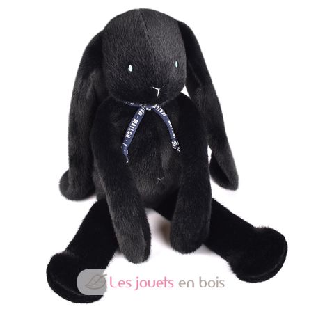 Méloé Rabbit Plush Toy 37cm - Black MA0364 Maïlou Tradition 4