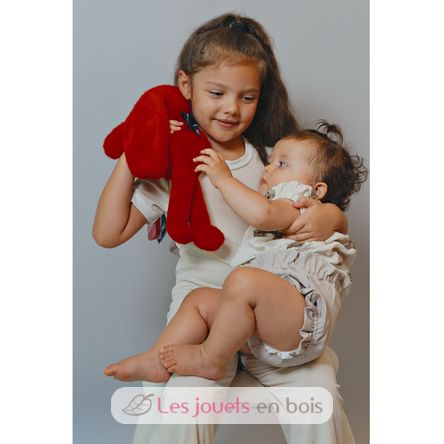 Méloé Rabbit Plush Toy 37cm - Passion red MA0239 Maïlou Tradition 6