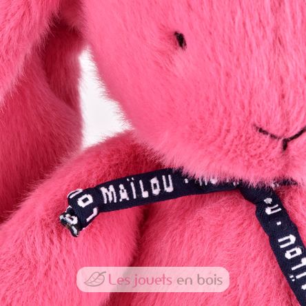 Méloé Rabbit Plush Toy 37cm - Pink Bubble Gum MA0295 Maïlou Tradition 4