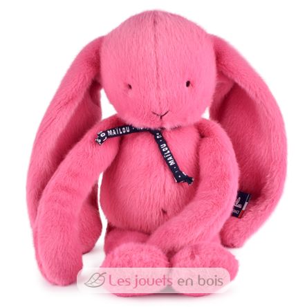 Méloé Rabbit Plush Toy 37cm - Pink Bubble Gum MA0295 Maïlou Tradition 1