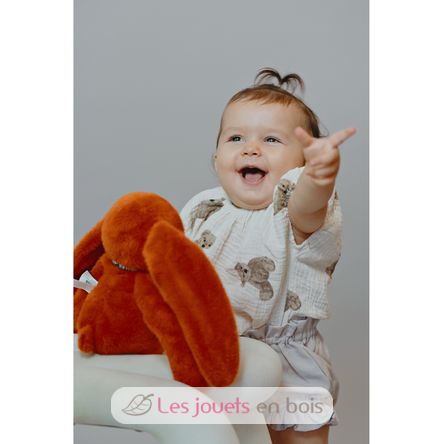 Méloé Rabbit Plush Toy 37cm - Pumpkin MA0038 Maïlou Tradition 3