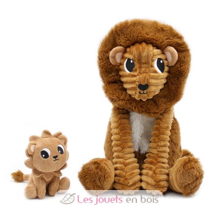 Lion plush toy dad and his baby DE76210 Les Déglingos 1