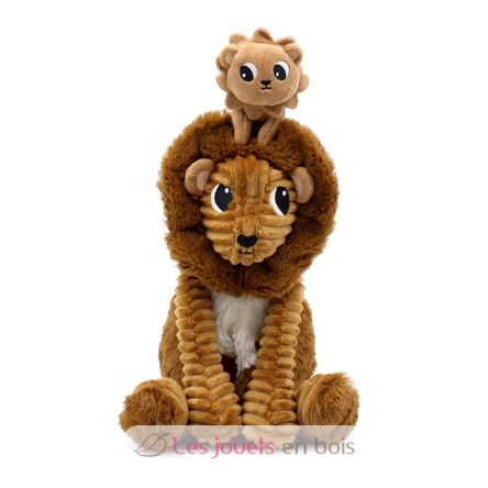 Lion plush toy dad and his baby DE76210 Les Déglingos 6