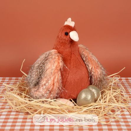 Plush My hen with golden eggs 28 cm HO3447 Histoire d'Ours 5