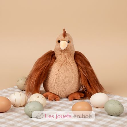 Plush hen reddish-brown color 20 cm HO3444 Histoire d'Ours 4