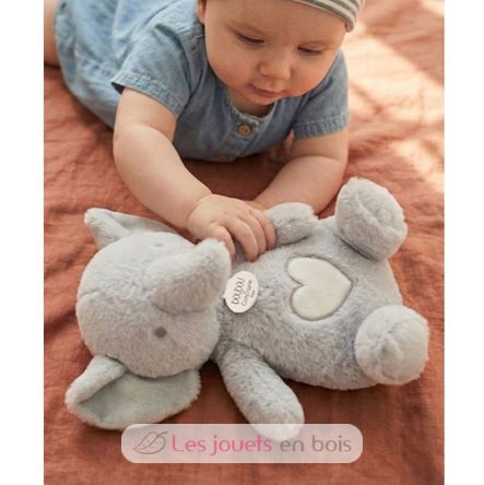 Plush elephant with breathing effect DC4683 Doudou et Compagnie 3