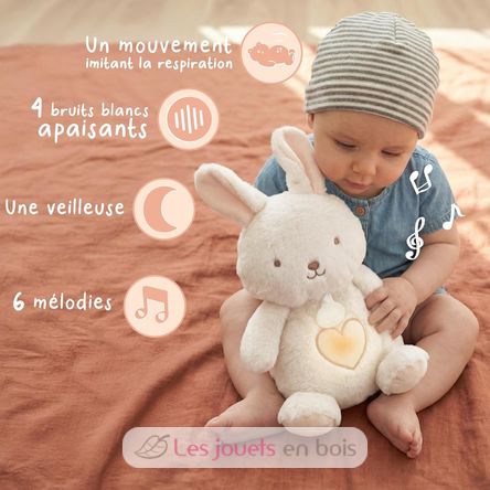 Plush rabbit with breathing effect DC4685 Doudou et Compagnie 4