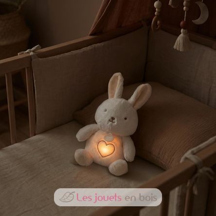 Plush rabbit with breathing effect DC4685 Doudou et Compagnie 5