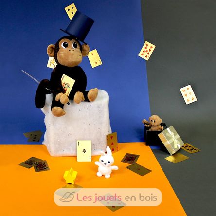 Monkey plush toy mother and her baby DE76240 Les Déglingos 3