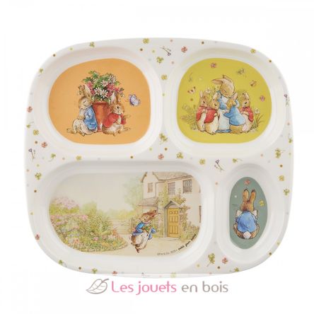 Plate tray with 4 compartments Peter Rabbit PJ-BP935T Petit Jour 1