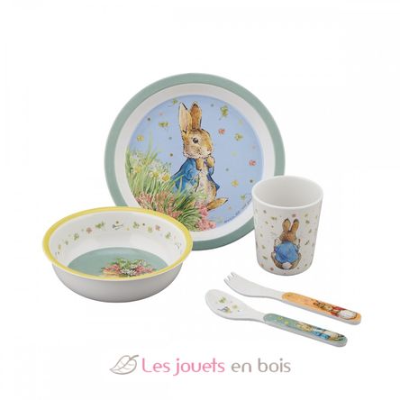 5-pieces set Peter Rabbit green PJ-BP701BT Petit Jour 1
