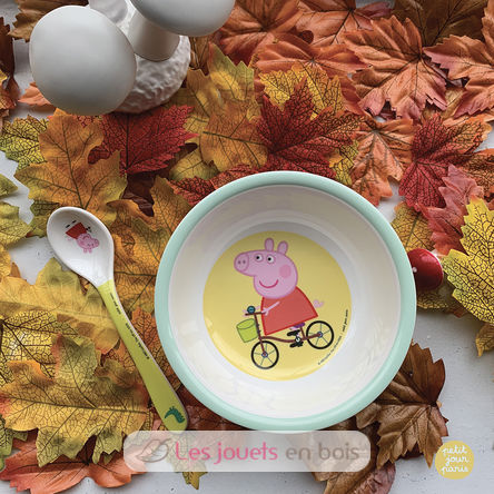 PEPPA PIG suction bowl with spoon PJ-PI702K Petit Jour 3