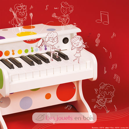 My First Confetti Electronic Piano J07618 Janod 6