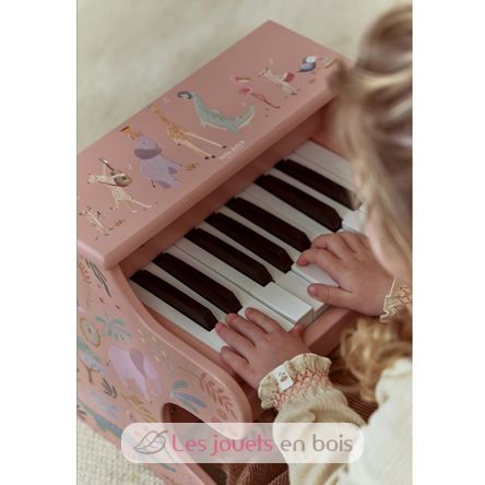 Wooden piano pink Safari Friends LD7477 Little Dutch 3