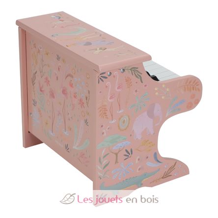 Wooden piano pink Safari Friends LD7477 Little Dutch 2